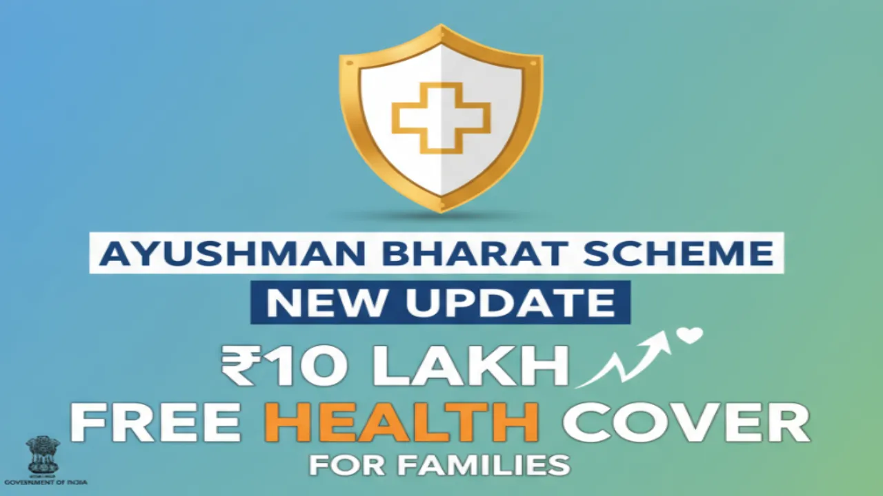 Ayushman Bharat में नया अपडेट: अब 10 लाख तक का मुफ्त हेल्थ कवर, परिवारों को बड़ा फायदा