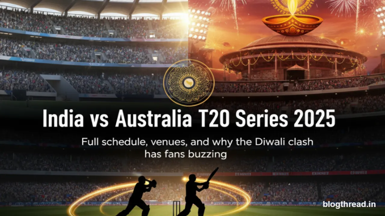 India vs Australia T20 Series 2025: Full schedule, venues, and why the Diwali clash has fans buzzing