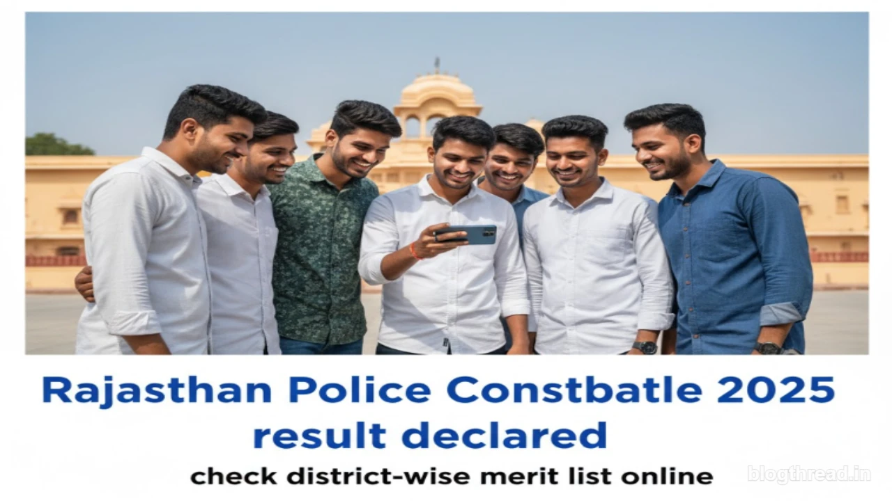 Rajasthan Police Constable 2025 result out: check district-wise merit list online