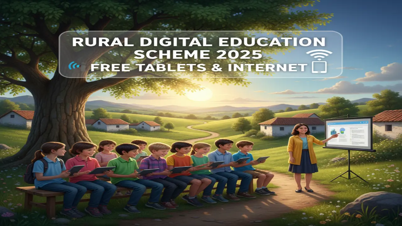 गांवों में डिजिटल शिक्षा: 2025 से फ्री टैबलेट और इंटरनेट, कैसे मिलेगा फायदा