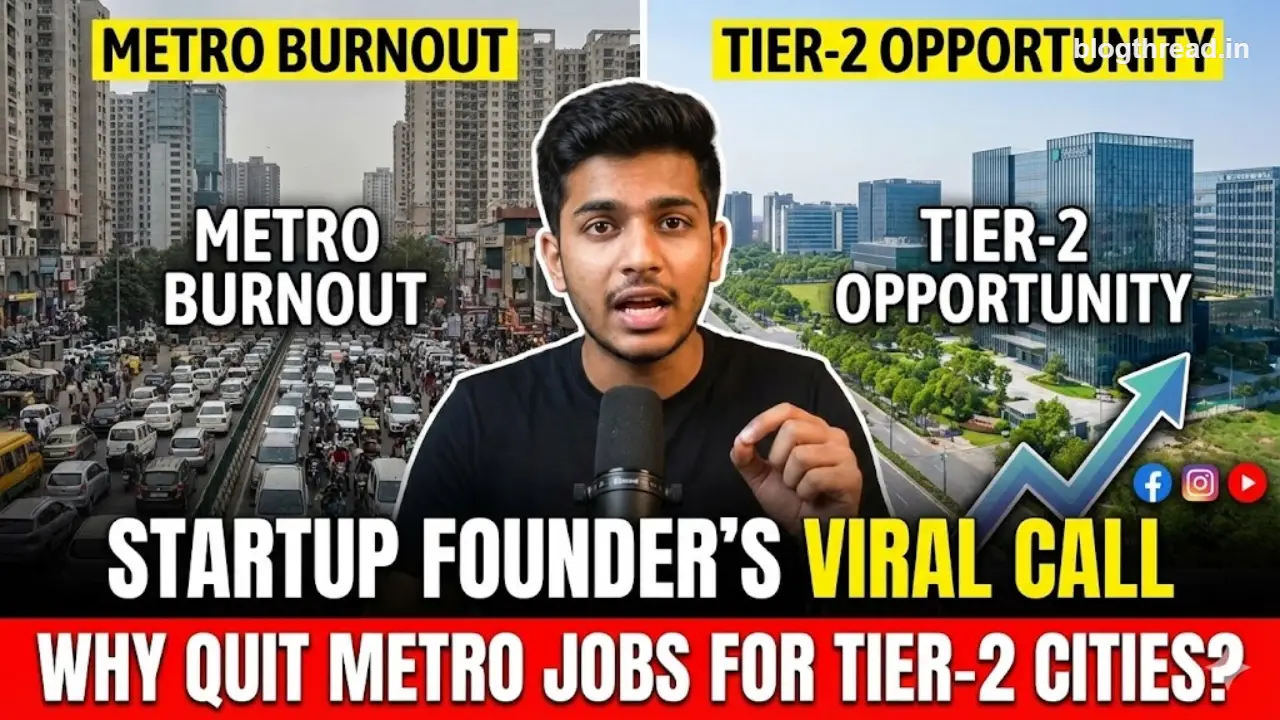 Why Young Indian Professionals Are Quitting Metro Jobs For Tier-2 Cities: Viral Startup Founder की बात दिल को क्यों लग रही है?