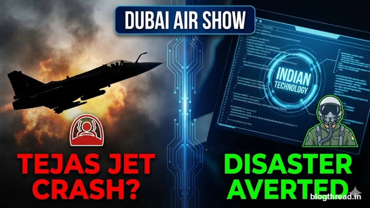 दुबई एयर शो में तेजस जेट क्रैश: कैसे भारतीय टेक्नोलॉजी ने बड़ी तबाही को सीमित रखा?