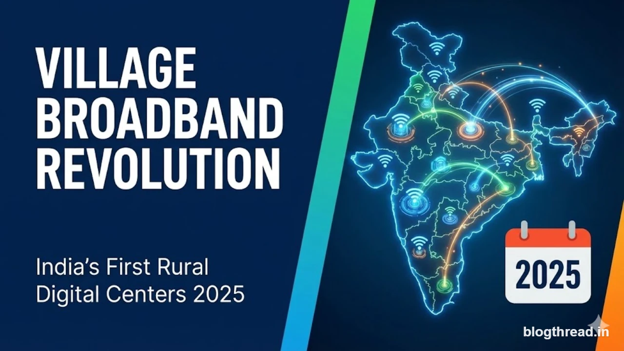 Village broadband revolution 2025: India’s first rural digital centers—where they opened and who’s using them